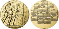 Frankreich Medaille calendrier, Rugby, Bronze, MDP, UNZ -