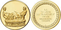 Frankreich Medaille La Salière de François Ier, Benvenuto Cellini, Gilt -