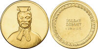 Frankreich Medaille Soldat debout, Gilt Bronze, UNZ -