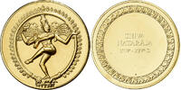Frankreich Medaille Shiva Nataraja, Gilt Bronze, UNZ -