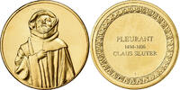 Frankreich Medaille Pleurant, Claus Sluter, Gilt Bronze, VZ -