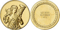 Frankreich Medaille Le Bon Pasteur, Gilt Bronze, VZ -