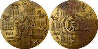 Frankreich Medaille Calendrier Chinois, Année du Tigre, Bronze -