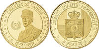 Frankreich Medaille Charles De Gaulle, Copper-Nickel Gilt, UNZ+ -