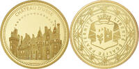 Frankreich Medaille Château d'Ussé, Copper-Nickel Gilt, UNZ+ -