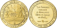 Frankreich Medaille Bicentenaire de la Révolution Française, Vermeil -
