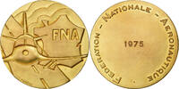 Frankreich Medaille Fédération Nationale Aéronautique, Gilt Bronze -