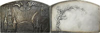 Frankreich Medaille Amis de Douai, Souvenir de Gayant, Silvered bronze -