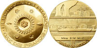 Frankreich Medaille Electricité-Gaz de France, Gilt Bronze, UNZ -