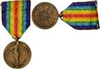 Belgien Medaille Interallied Victory Medal 1914-1918, WAR -