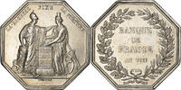 Frankreich betaalpenning Banque de France, Silber, Dumarest, SS+ -
