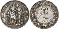 Frankreich Medaille Mariage, Fidélité Bonheur, Silber, Petit, SS -