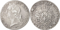 Frankreich Ecu Münze, Louis XV, Écu au bandeau, Bayonne, SS, Silber -