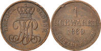 Deutsch Staaten Schwaren, 3 Light Pfennig Münze, OLDENBURG, Nicolaus Friedrich Peter, Schwaren, 3 Light -