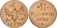 Deutsch Staaten 2 Pfennig Münze, FRANKFURT AM MAIN, Frankfurt, SS+ -