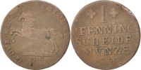Deutsch Staaten Pfennig Münze, BRUNSWICK-WOLFENBUTTEL, Fredrich Wilhelm -