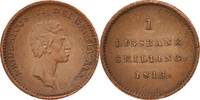 Dänemark Rigsbankskilling Münze, Frederik VI, Copenhagen, SS+, Kupfer -