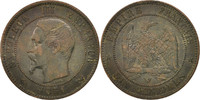 Frankreich 10 Centimes Münze, Napoleon III, Napoléon III, Lille, SS -