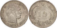Dänemark 10 Öre Münze, Christian IX, Copenhagen, SS, Silber, KM:795.1 -