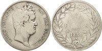 Frankreich 5 Francs Münze, Louis-Philippe, Rouen, SGE+, Silber -
