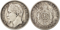 Frankreich Franc Münze, Napoleon III, Napoléon III, Paris, SS, Silber -