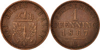Deutsch Staaten Pfennig Wilhelm I