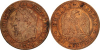 Frankreich Centime Münze, Napoleon III, Napoléon III, Paris, SS+ -