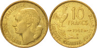 Frankreich 10 Francs Münze, Guiraud, Beaumont le Roger, VZ+ -