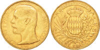 Monaco 100 Francs, Cent 1901 A Münze, Albert I, Paris, SS+, Gold, KM:105