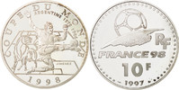Frankreich 10 Francs Münze, STGL, Silber, KM:1161 -