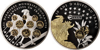 Frankreich Medaille Medal, 10 ans d'adieu au Franc, Les dernieres monnaies courantes -