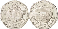 Barbados Dollar Münze, Franklin Mint, STGL, Copper-nickel, KM:14.1 -