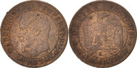 Frankreich Centime Münze, Napoleon III, Napoléon III, Bordeaux, SGE+ -