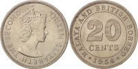 MALAYA & BRITISH BORNEO 20 Cents Münze, STGL, Copper-nickel, KM:3 -