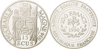Frankreich 100 Francs-15 Ecus Münze, Paris, STGL, Silber, KM:989 -