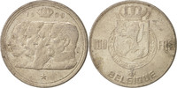 Belgien 100 Francs, 100 Frank Münze, SS, Silber, KM:138.1 -