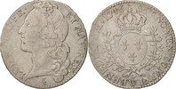 Frankreich 1/2 ECU, 44 Sols Münze, Louis XV, 1/2 Écu au bandeau -