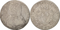 Frankreich 1/2 ECU, 44 Sols Münze, Louis XV, 1/2 Écu aux branches d'olivier -