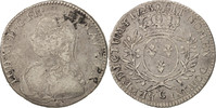 Frankreich 1/2 ECU, 44 Sols Münze, Louis XV, 1/2 Écu aux branches d'olivier -
