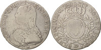 Frankreich 1/2 ECU, 44 Sols Münze, Louis XV, 1/2 Écu aux branches d'olivier -