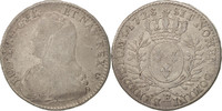 Frankreich 1/2 ECU, 44 Sols Münze, Louis XV, 1/2 Écu aux branches d'olivier -