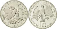 Bundesrepublik Deutschland 10 Mark Münze, Hambourg, UNZ, Silber, KM:191 -
