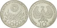 Bundesrepublik Deutschland 10 Mark Münze, Munich, VZ+, Silber, KM:135 -