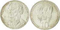Bundesrepublik Deutschland 10 Mark Münze, Hambourg, UNZ, Silber -
