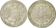 Bundesrepublik Deutschland 10 Mark Münze, Karlsruhe, Germany, UNZ -