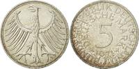 Bundesrepublik Deutschland 5 Mark Münze, Hambourg, VZ, Silber, KM:112.1 -