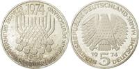 Bundesrepublik Deutschland 5 Mark Münze, Stuttgart, Germany, UNZ -