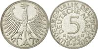 Bundesrepublik Deutschland 5 Mark Münze, Stuttgart, SS+, Silber -