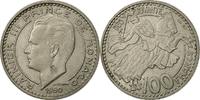 Monaco 100 Francs, Cent Münze, Rainier III, SS+, Copper-nickel, KM:133 -