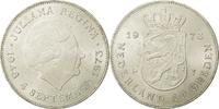 Niederlande 10 Gulden Juliana, VZ+, Silber, KM:196 -